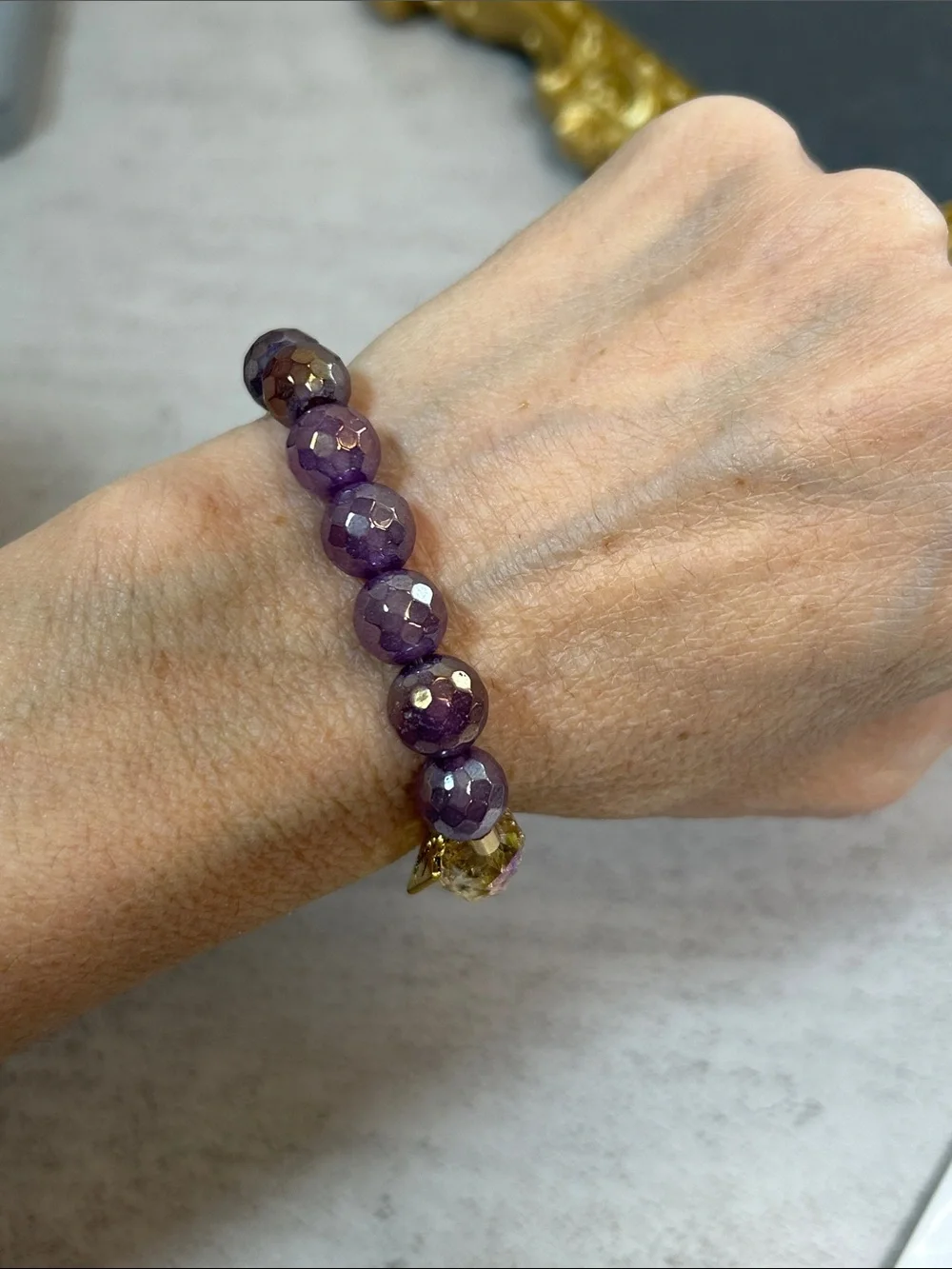 Erimish faceted purple